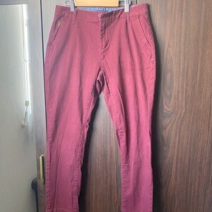 U.S. Polo Assn. Women's Deep Red Chinos